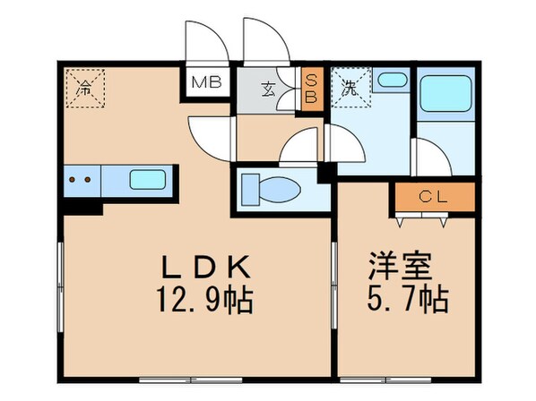 ｳｪﾙｽｸｴｱｲｽﾞﾑ三軒茶屋SOUTHの物件間取画像